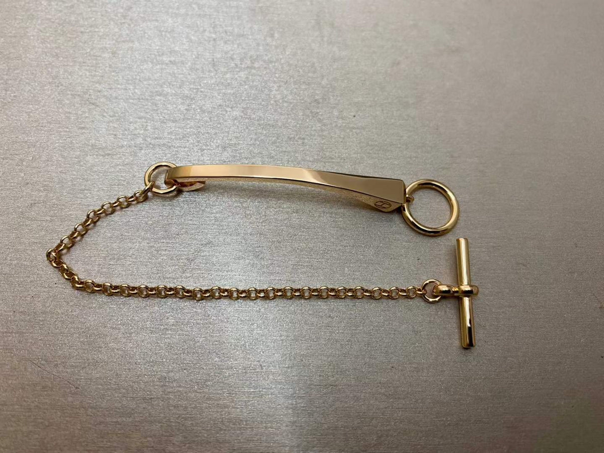 [Plus&Max]CLOU DE FORGE BRACELET WITH SQUARE CONE STUDS