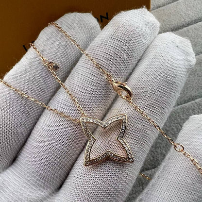 [Plus&Max]FOUR-LEAF CLOVER OPENWORK NECKLACE