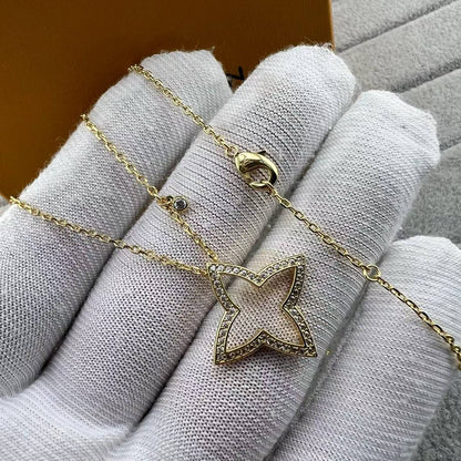 [Plus&Max]FOUR-LEAF CLOVER OPENWORK NECKLACE