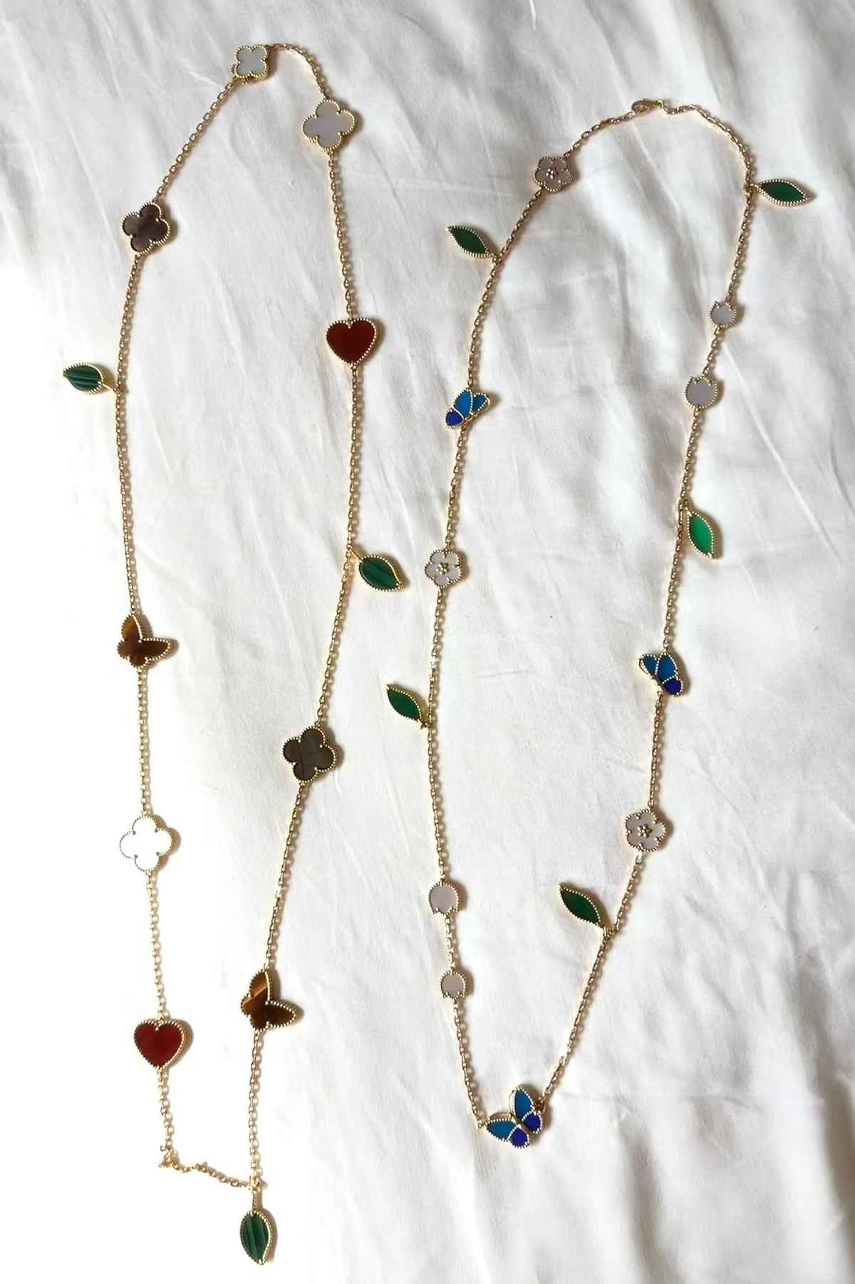 [Plus&Max ]LUCKY SPRING GOLD  MOTIFS  NECKLACE