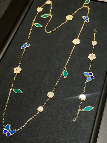 [Plus&Max ]LUCKY SPRING GOLD  MOTIFS  NECKLACE