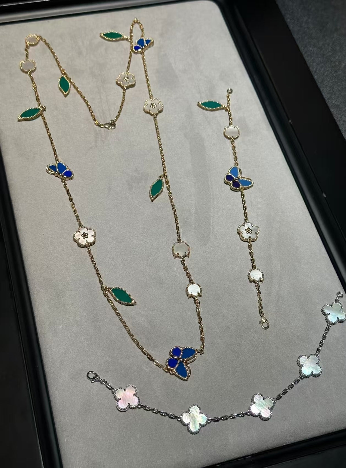 [Plus&Max ]LUCKY SPRING GOLD  MOTIFS  NECKLACE