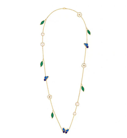 [Plus&Max ]LUCKY SPRING GOLD  MOTIFS  NECKLACE
