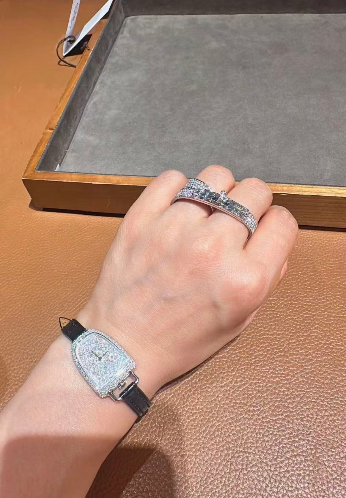 [Plus&Max]NEW STYLE FULL CIRCLE DOUBLE DIAMOND RING