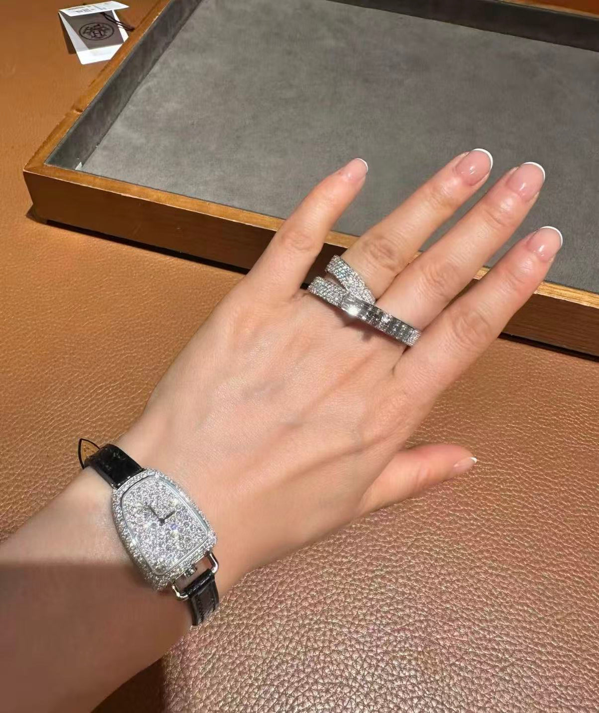 [Plus&Max]NEW STYLE FULL CIRCLE DOUBLE DIAMOND RING