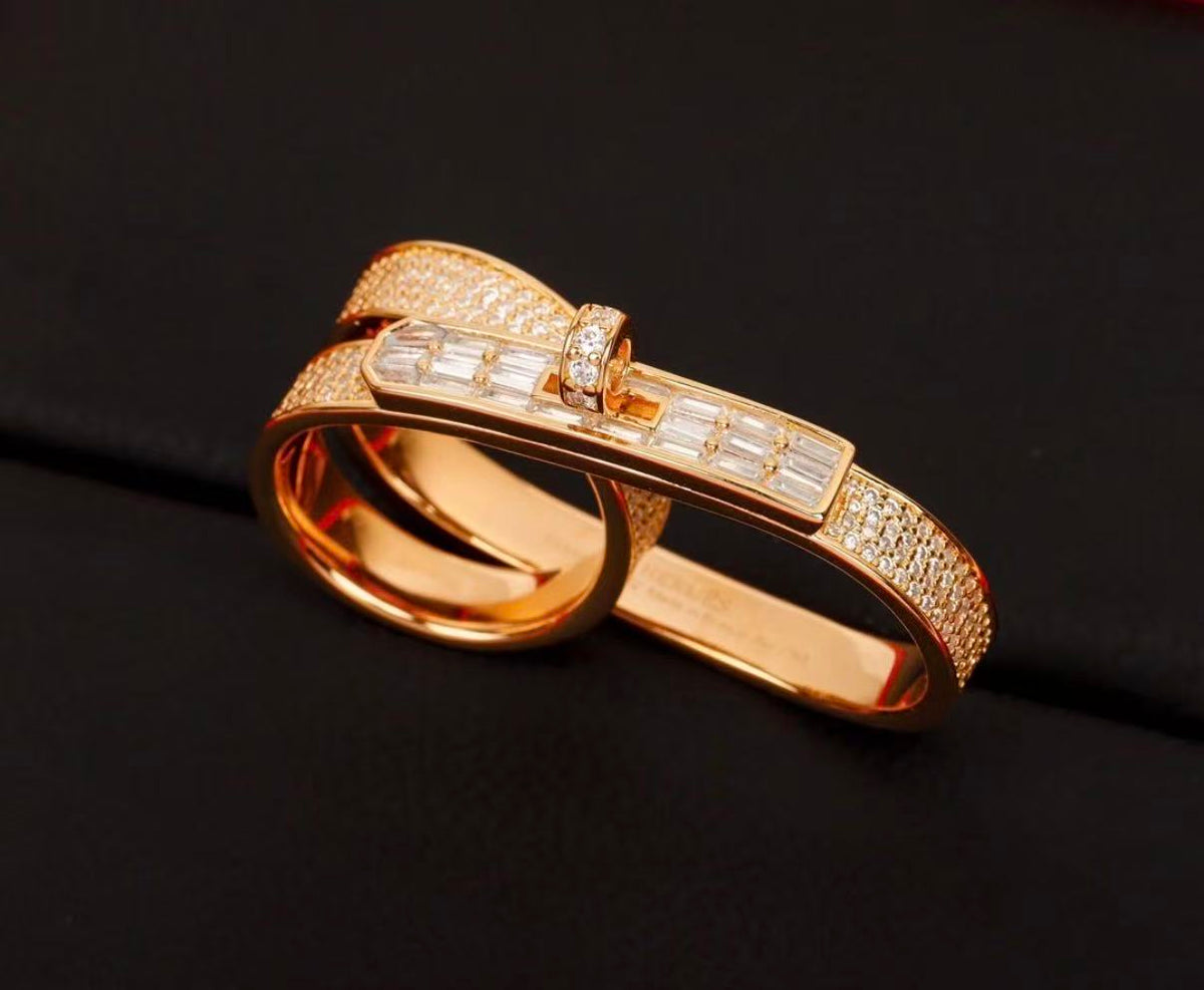 [Plus&Max]NEW STYLE FULL CIRCLE DOUBLE DIAMOND RING