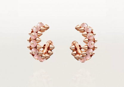 [Plus&Max]CLASH COLLECTION AGATE CHALCEDONY STUD EARRINGS