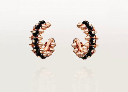 [Plus&Max]CLASH COLLECTION AGATE CHALCEDONY STUD EARRINGS