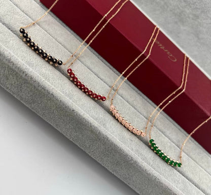 [：Plus&Max]CLASH COLLECTION AGATE CHALCEDONY STUD NECKLACE