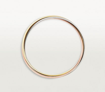 [Plus&max-r13]TRINITY COLLECTION CLASSIC THREE-COLOUR GOLD TRIPLE BAND BANGLE
