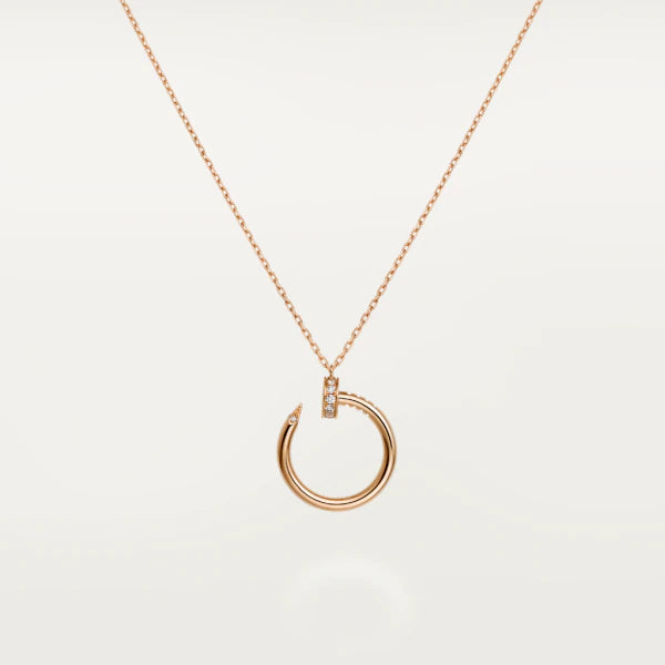 [Plus&Max]JUSTE NECKLACE PINK GOLD