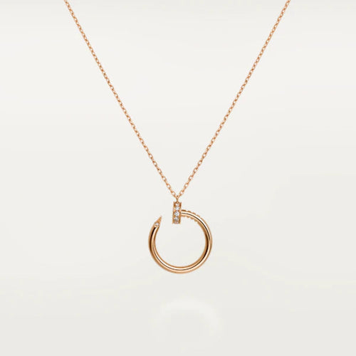 [Plus&Max]JUSTE NECKLACE PINK GOLD