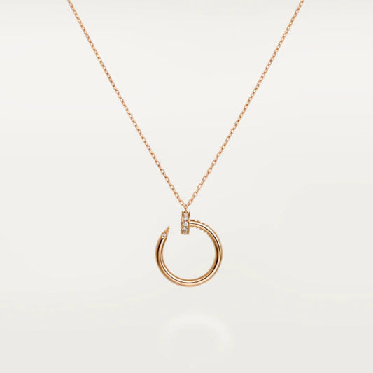 [Plus&Max]JUSTE NECKLACE PINK GOLD