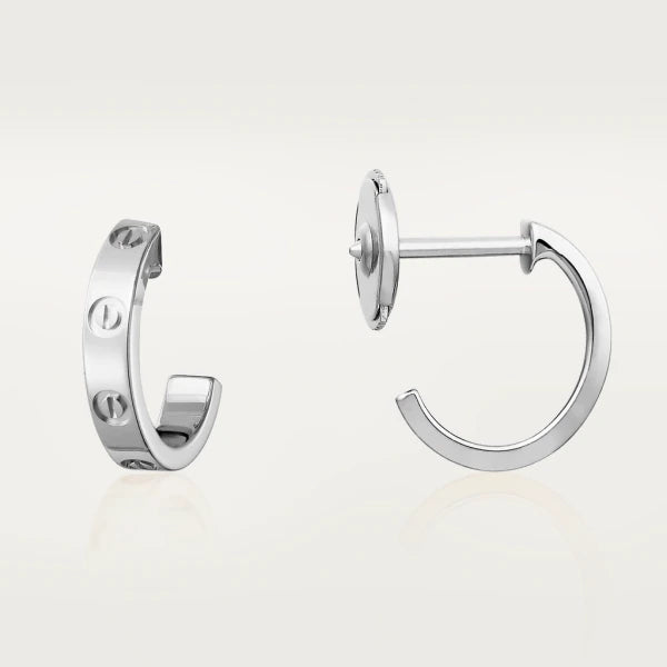 [Plus&Max]LOVE EARRINGS 2.65MM SILVER