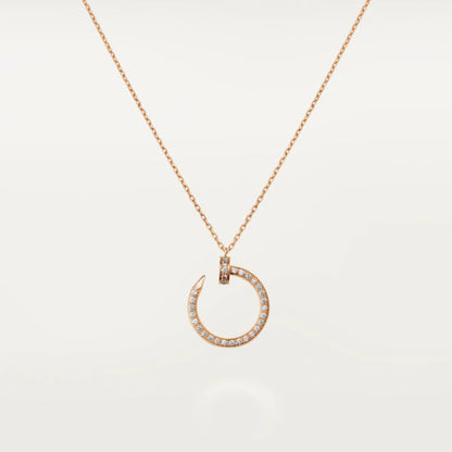 [Plus&Max]JUSTE NECKLACE PINK GOLD DIAMONDS