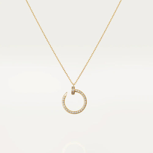 [Plus&Max]JUSTE NECKLACE GOLD DIAMONDS