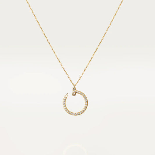 [Plus&Max]JUSTE NECKLACE GOLD DIAMONDS