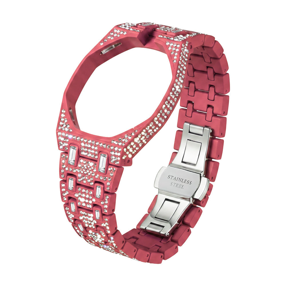 [Plus&Max]Royal Oak Pop Exclusive Bioceramic Case & Bioceramic Strap Full Diamond