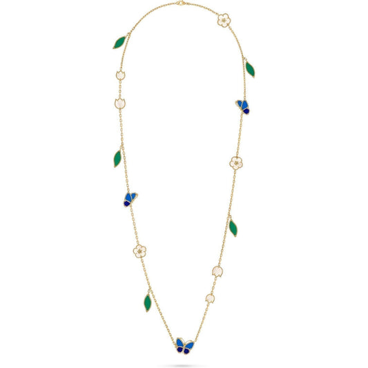 [Plus&Max]LUCKY SPRING BUTTERFLY 15 FLOWER NECKLACE