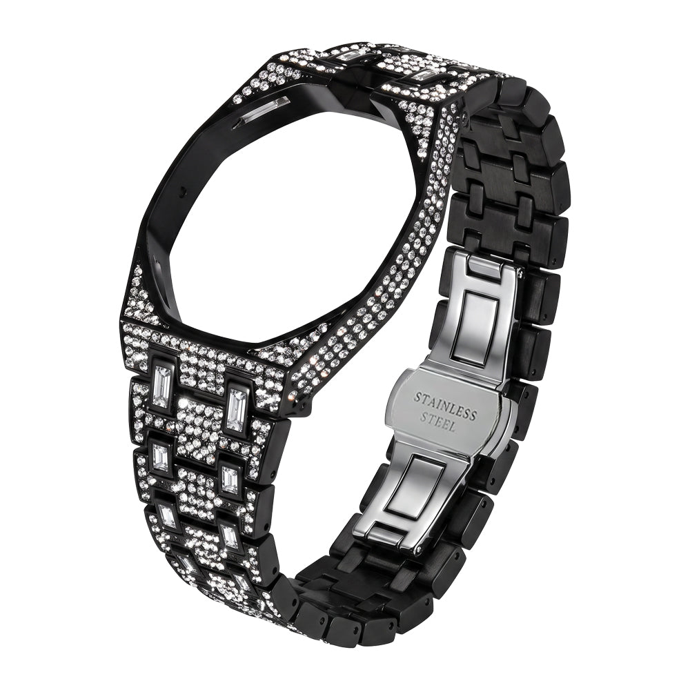 [Plus&Max]Royal Oak Pop Exclusive Bioceramic Case & Bioceramic Strap Full Diamond
