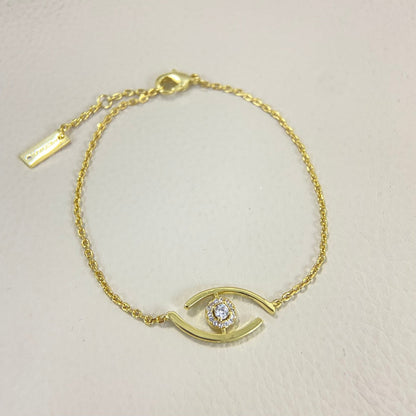 [Plus&Max]Lucky Eye Pave-Set Diamond Bracelet