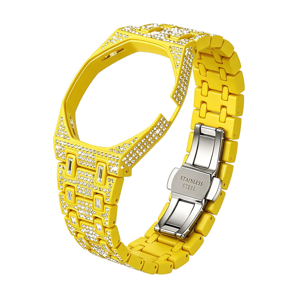 [Plus&Max]Royal Oak Pop Exclusive Bioceramic Case & Bioceramic Strap Full Diamond