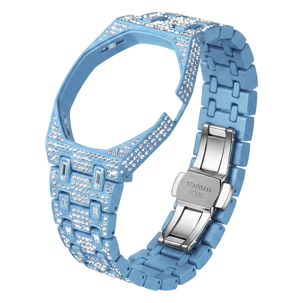 [Plus&Max]Royal Oak Pop Exclusive Bioceramic Case & Bioceramic Strap Full Diamond