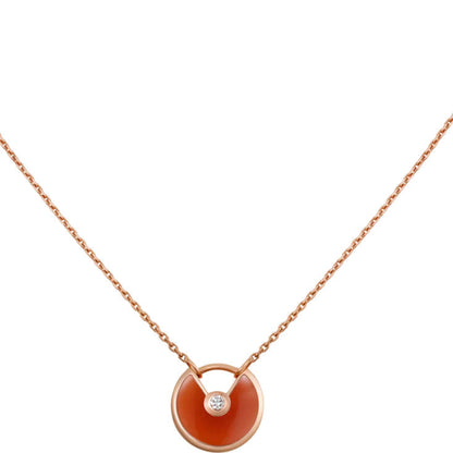 [Plus&Max]AMULETTE GOLD CARNELIAN ONYX NECKLACE