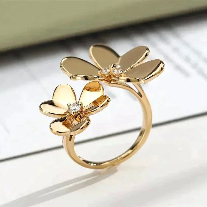 [Plus&Max]CLOVER COMOS GOLD DIAMOND RING