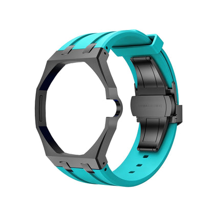 [Plus&Max]OAK POP BLACK STEEL CASE & SILICONE STRAP