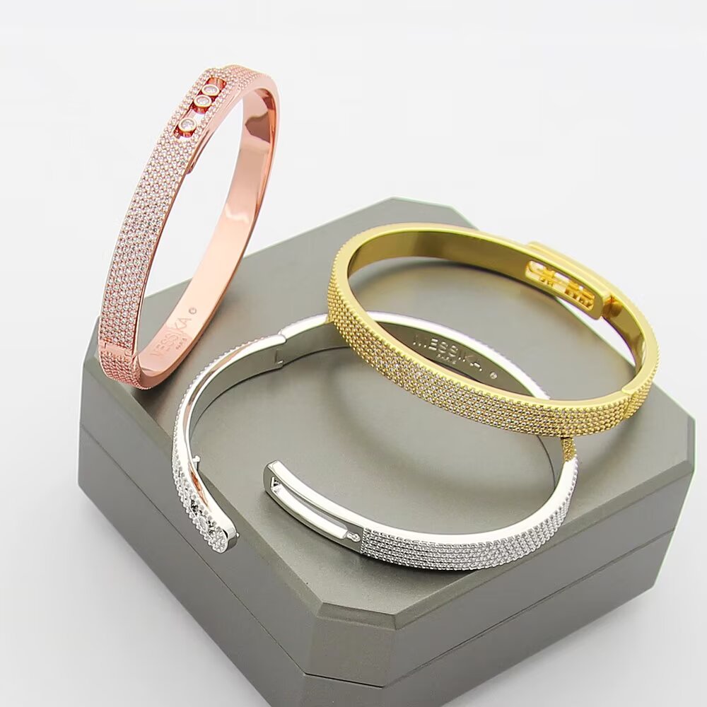 [Plus&Max]Move Noa Full Pavé Diamond Bangle Bracelet