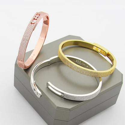 [Plus&Max]Move Noa Full Pavé Diamond Bangle Bracelet