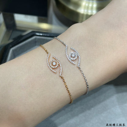 [Plus&Max]Lucky Eye Pave-Set Diamond Bracelet