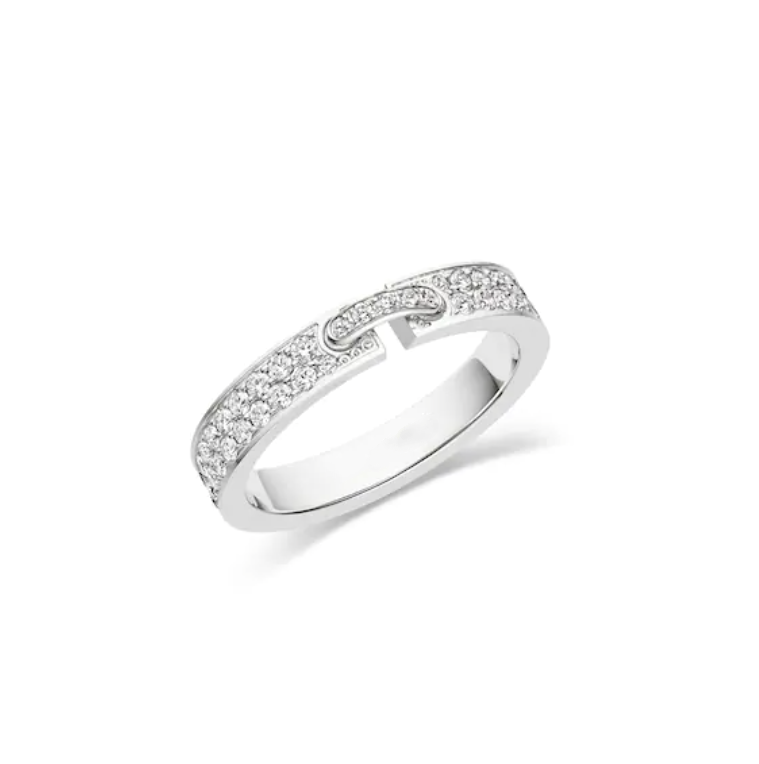[Plus&Max]ALLIANCE LIENS VIDENCE PAVED DIAMOND 4MM RING