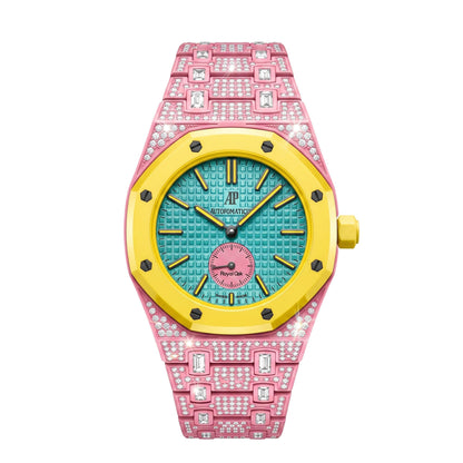 [Plus&Max]Royal Oak Pop Exclusive Bioceramic Case & Bioceramic Strap Full Diamond