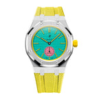 Steel Case & Fluoroelastomer Strap Full‑wrap Embedded Watch Band