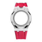 Steel Case & Fluoroelastomer Strap Full‑wrap Embedded Watch Band