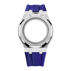 Steel Case & Fluoroelastomer Strap Full‑wrap Embedded Watch Band