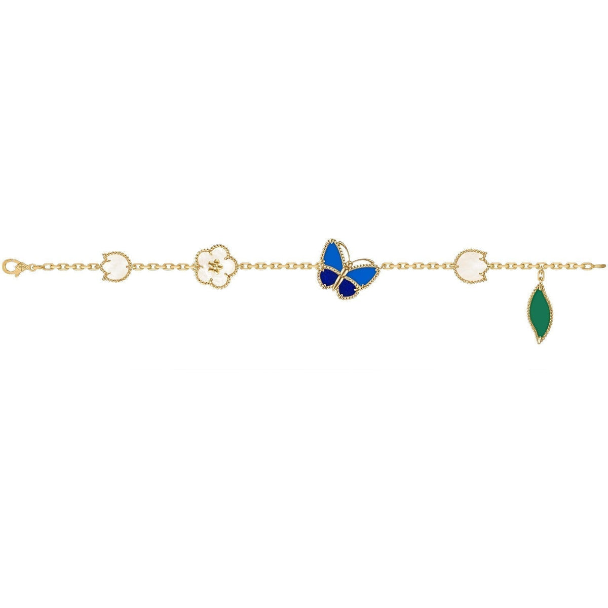 [Plus&Max]LUCKY SPRING BUTTERFLY 5 MOTIF BRACELET