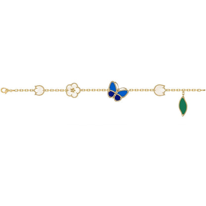 [Plus&Max]LUCKY SPRING BUTTERFLY 5 MOTIF BRACELET