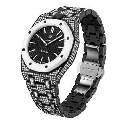 [Plus&Max]Royal Oak Pop Exclusive Bioceramic Case & Bioceramic Strap Full Diamond