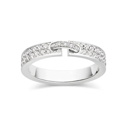 [Plus&Max]ALLIANCE LIENS VIDENCE PAVED DIAMOND 4MM RING