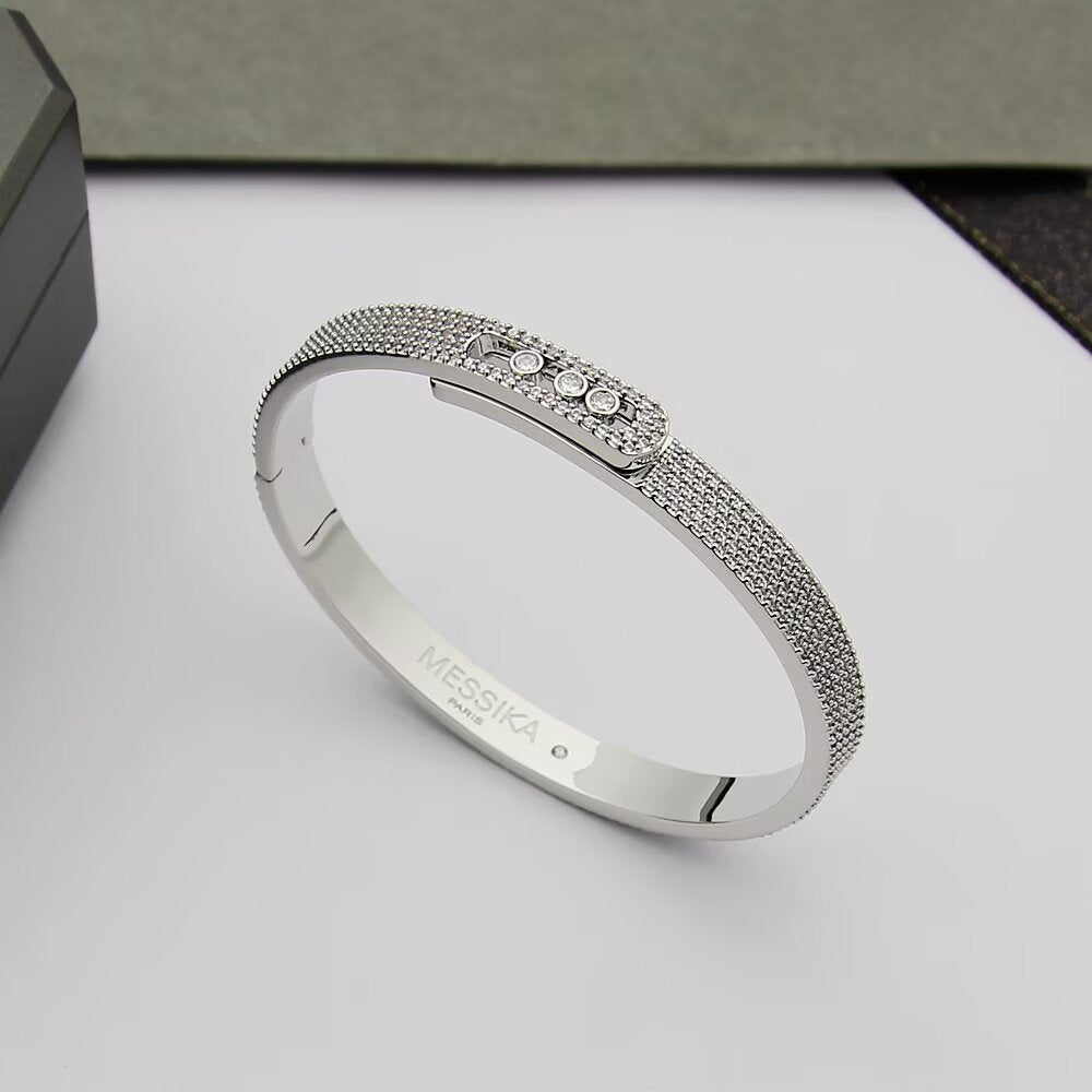 [Plus&Max]Move Noa Full Pavé Diamond Bangle Bracelet