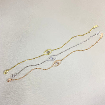 [Plus&Max]Lucky Eye Pave-Set Diamond Bracelet