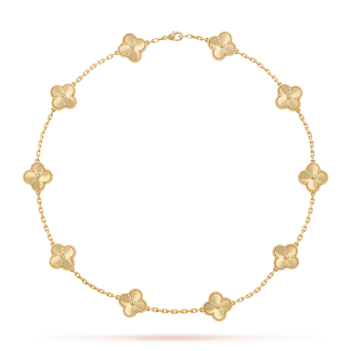 [Plus&Max]CLOVER 10 MOTIFS LASER NECKLACE