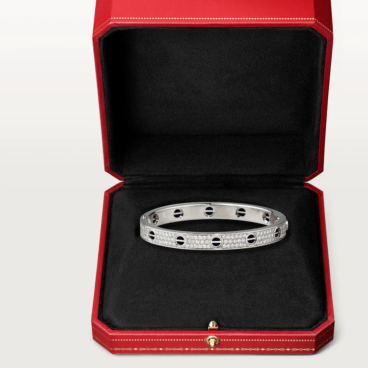 [Plus&Max]LOVE BRACELET 6.1MM DIAMOND-PAVED CERAMIC