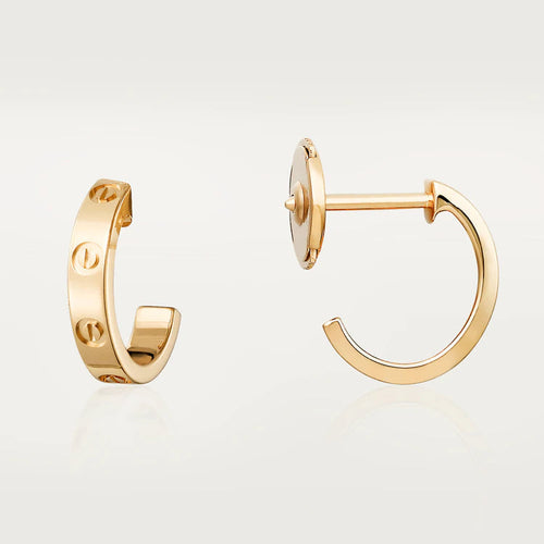 [Plus&Max]LOVE EARRINGS 2.65MM PINK GOLD