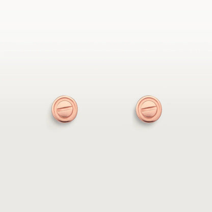 [Plus&Max]LOVE EARRINGS PINK GOLD 10MM