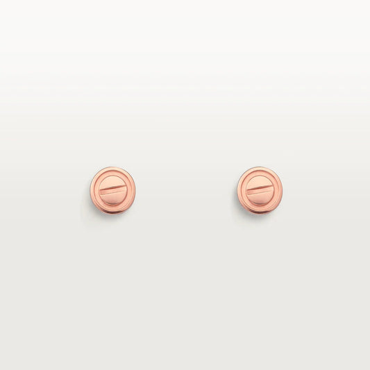 [Plus&Max]LOVE EARRINGS PINK GOLD 10MM