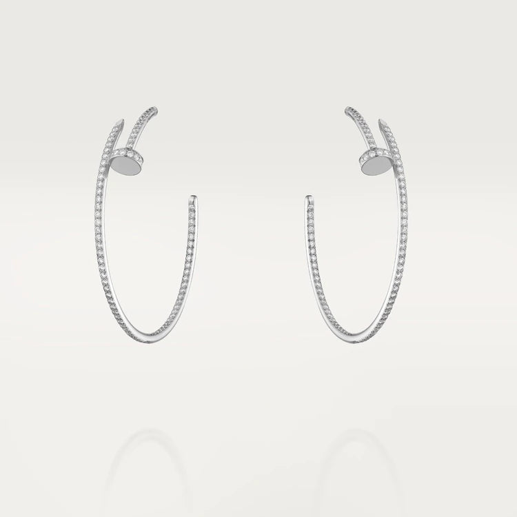 [Plus&Max]JUSTE EARRINGS FULL DIAMONDS 1.8MM